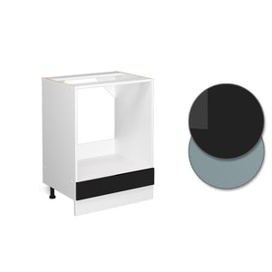 Vicco Mobile per forno da incasso Nero lucido 60 cm , PL Rovere
