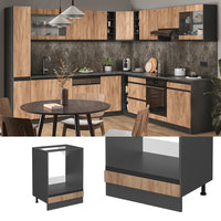 Vicco Mobile per forno da incasso Quercia dorata 60 cm PL Marmo