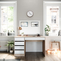 Vicco Tavolino da toilette Bianco/Sonoma 55 cm