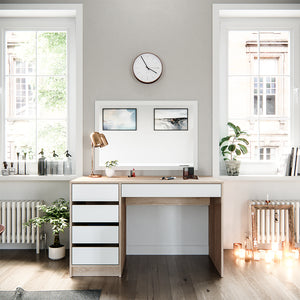 Vicco Tavolino da toilette Bianco/Sonoma 55 cm