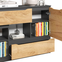 Vicco Cassettiera per camera da letto Quercia dorata 30 x 84 cm con cassetti