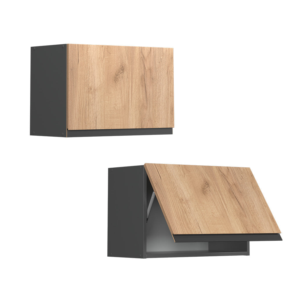 Vicco Pensile da cucina Quercia dorata 60 cm Forma a J, piatta