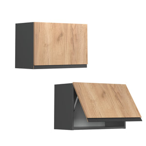 Vicco Pensile da cucina Quercia dorata 60 cm Forma a J, piatta