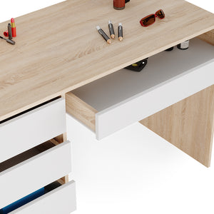 Vicco Tavolino da toilette Bianco/Sonoma 55 cm