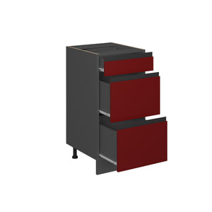 Vicco Mobiletto base per cucina Rosso 40 cm PL Marmo