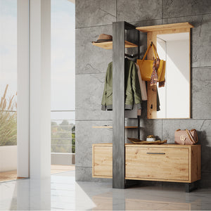 Vicco Armadio da ingresso Marrone 120 x 192 cm