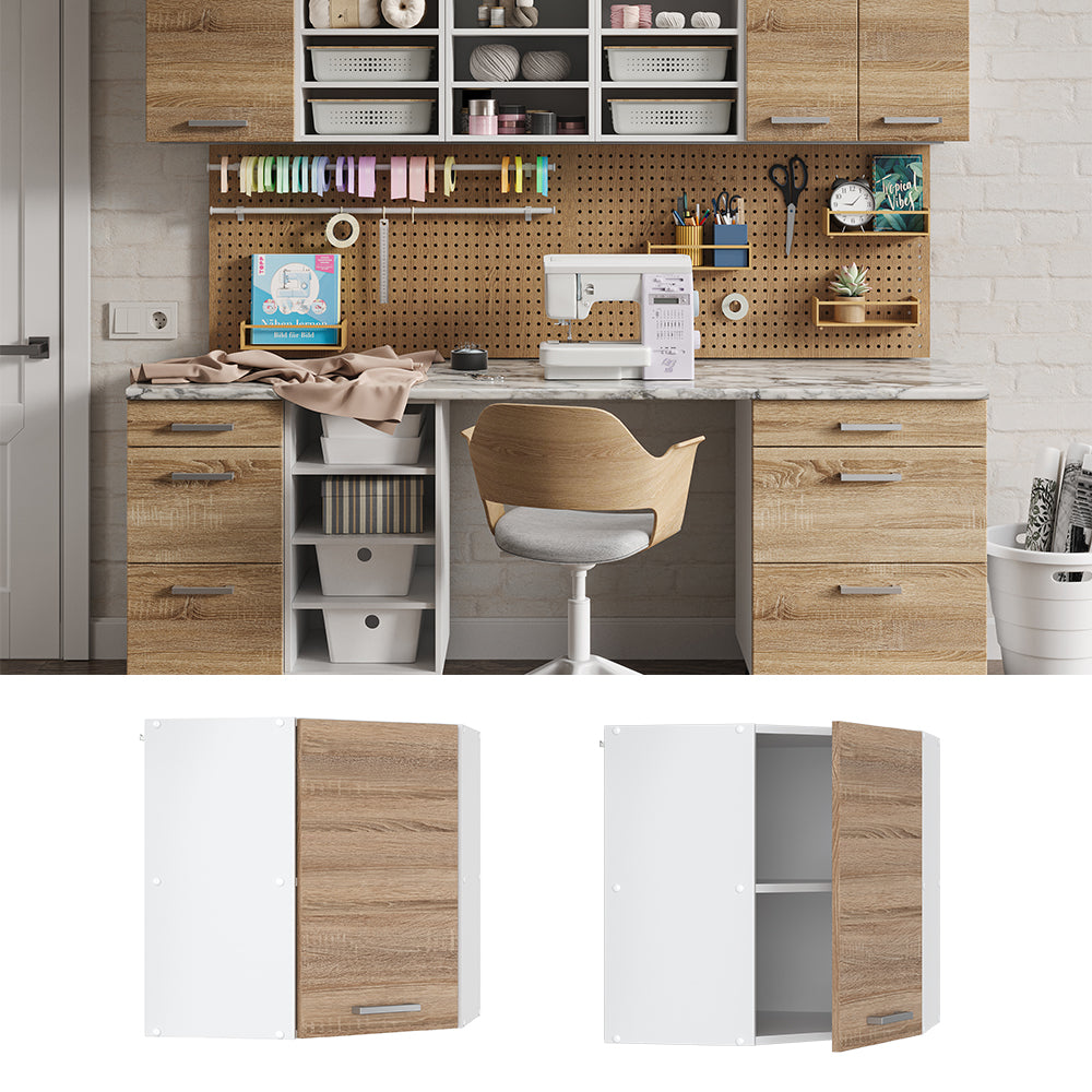 Vicco Pensile universale Sonoma 57 cm Pensile ad angolo con anta