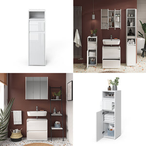 Vicco Mobiletto bagno Bianco 30.2 x 96.3 cm