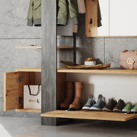 Vicco Armadio da ingresso Marrone 120 x 192 cm