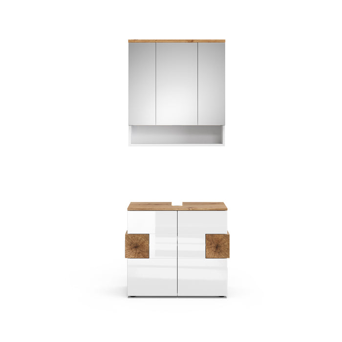 Vicco Set di mobili da bagno Bianco 2 parti