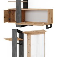 Vicco Armadio da ingresso Marrone 120 x 192 cm