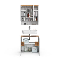 Vicco Set di mobili da bagno Bianco 2 parti