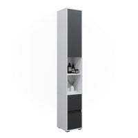 Vicco Armadio per la biancheria Bianco 30.2 x 189 cm con un'anta e due cassetti