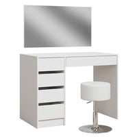 Vicco Tavolo da toilette Bianco 100 cm con sgabello