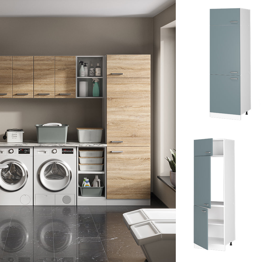 Vicco Dispensa universale Grigio-blu 60 cm con porte