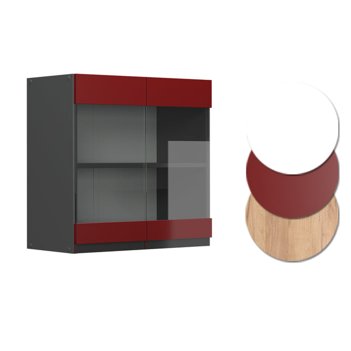 Vicco Mobile alto Rosso 60 cm Forma a J