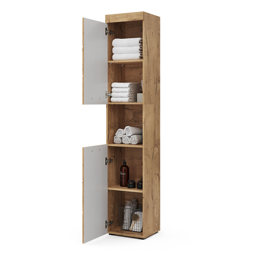 Vicco Mobile bagno alto Quercia Wotan 37 x 190 cm