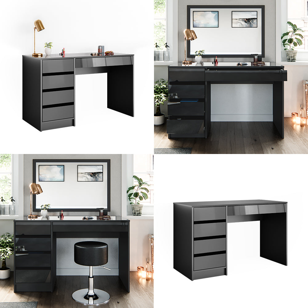 Vicco Tavolino da toilette Antracite 120 cm