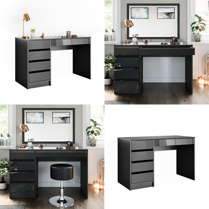 Vicco Tavolino da toilette Antracite 120 cm