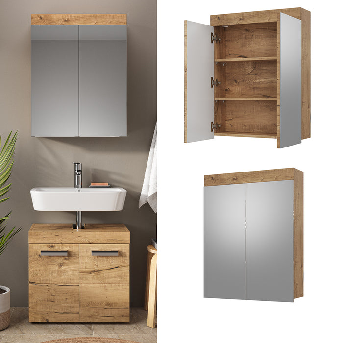 Vicco Specchio contenitore bagno Quercia Wotan 60 x 77 cm