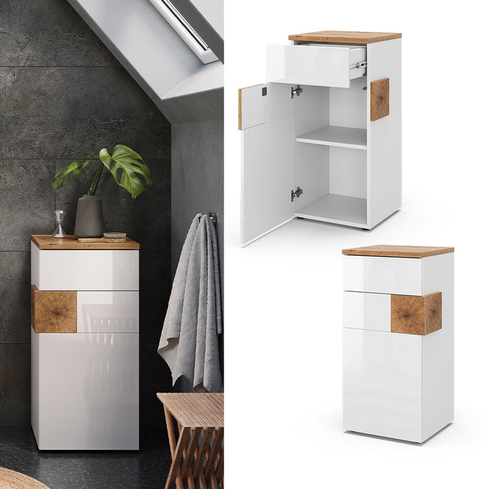 Vicco Mobiletto bagno Bianco 40 x 84 cm