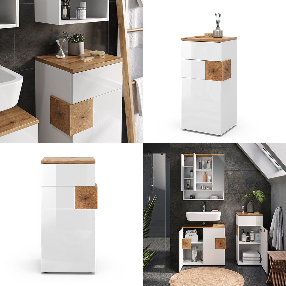 Vicco Mobiletto bagno Bianco 40 x 84 cm