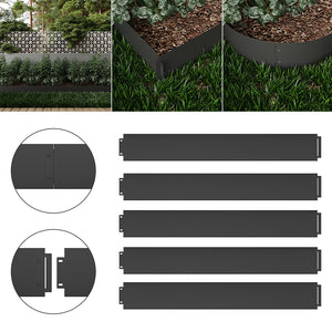 Serina Bordo del prato Antracite 100 x 14 cm 5 metri