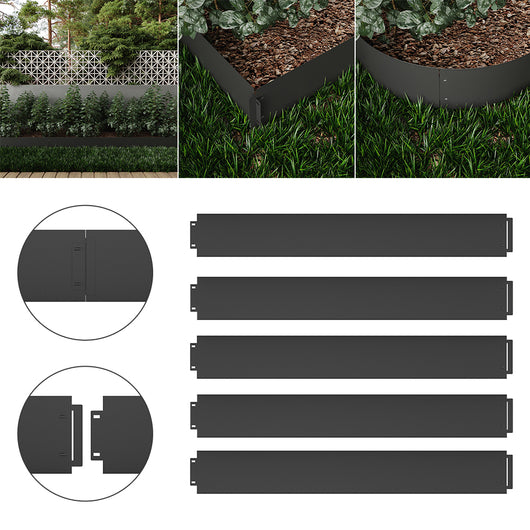 Serina Bordo del prato Antracite 100 x 14 cm 5 metri