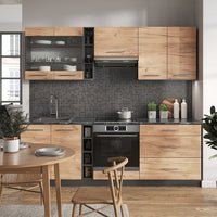 Vicco Cucina componibile Quercia dorata/antracite 235 cm senza piano di lavoro