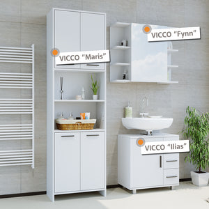Vicco Armadio per il bagno Bianco 56.1 x 190 cm
