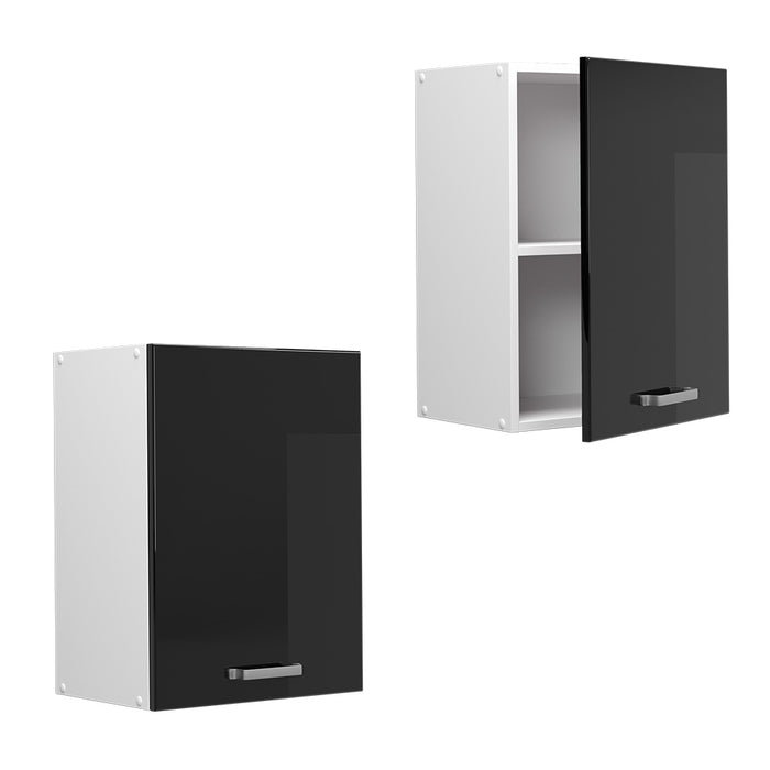 Vicco Pensile da cucina Nero lucido 45 cm