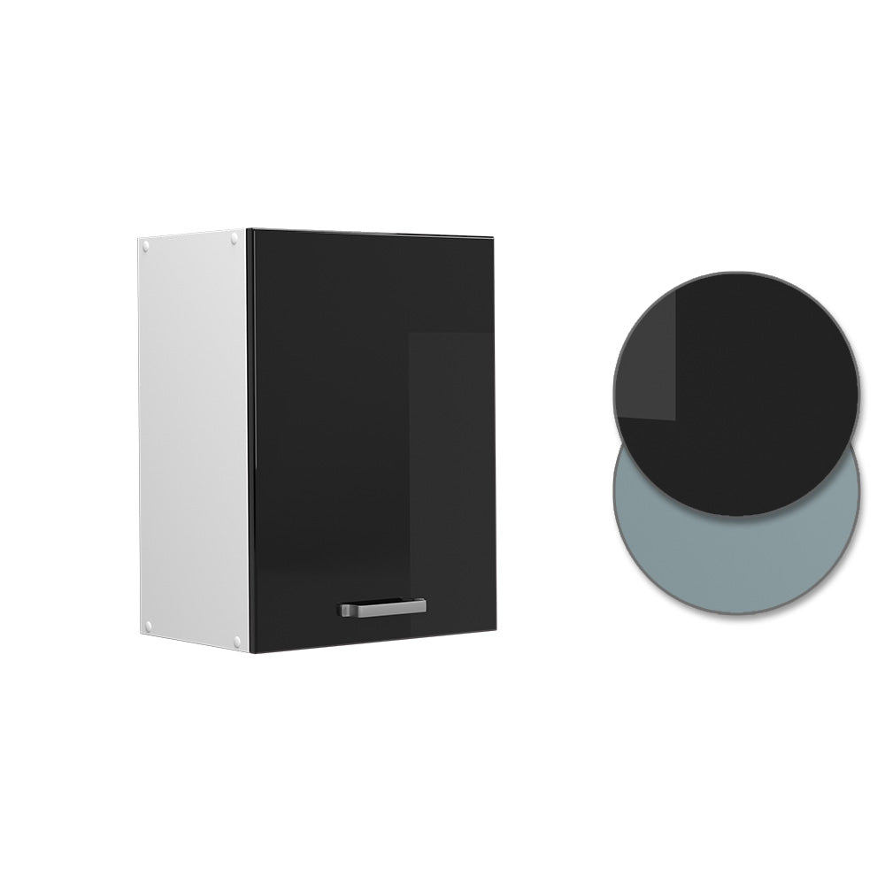 Vicco Pensile da cucina Nero lucido 45 cm