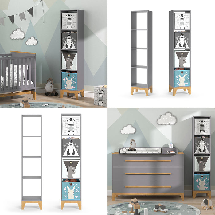 Vicco Libreria bambini Grigio 35.2 x 159.5 cm