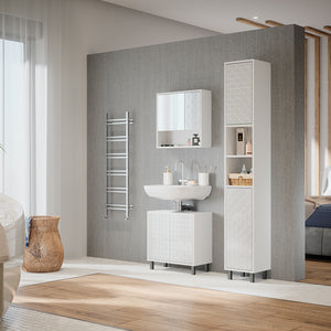 Vicco Mobile bagno alto Bianco 30 x 190.3 cm