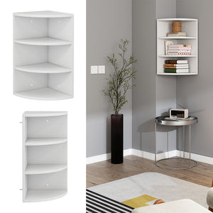 Vicco Libreria angolare da terra Bianco 30 x 60 cm 3 scomparti