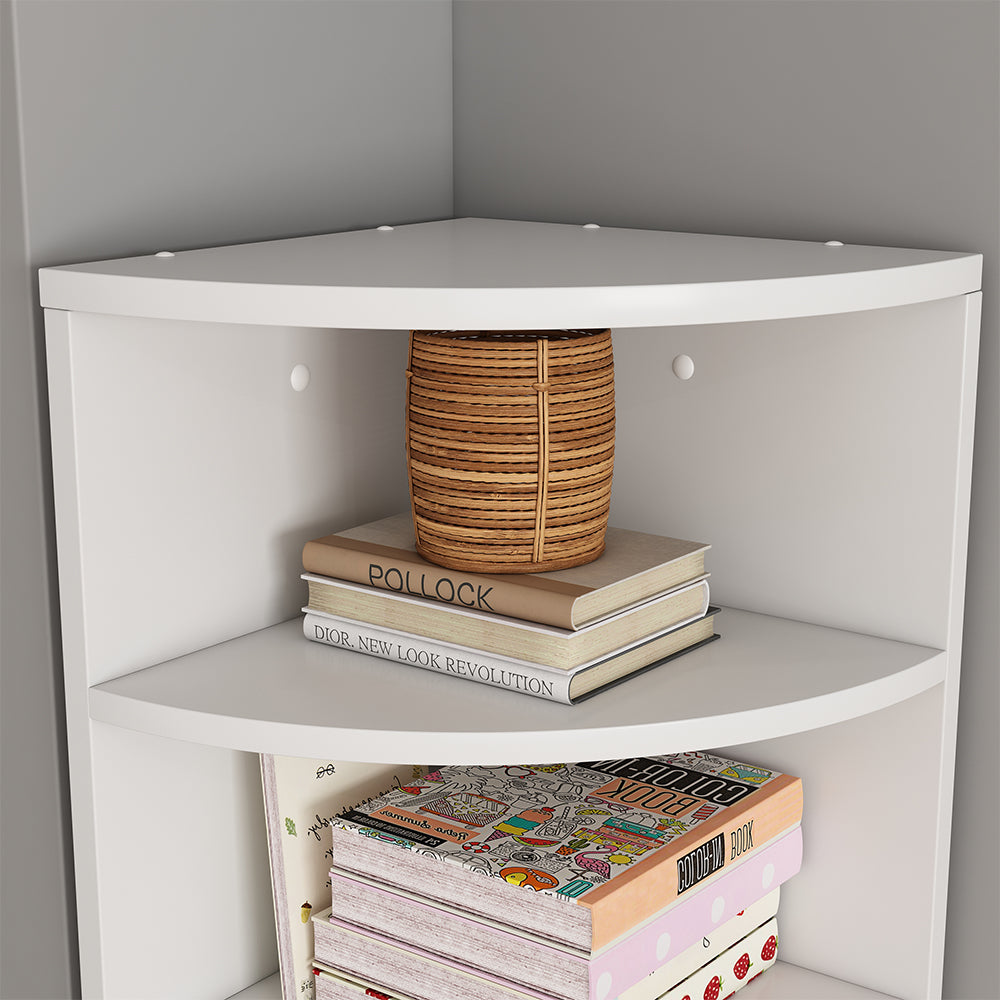 Vicco Libreria angolare da terra Bianco 30 x 60 cm 3 scomparti