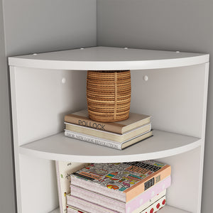 Vicco Libreria angolare da terra Bianco 30 x 60 cm 3 scomparti