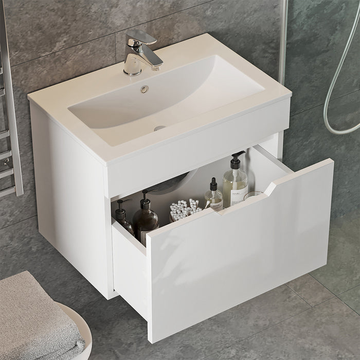 Vicco Set di mobili da bagno Bianco 2 parti, mobile base 60 cm