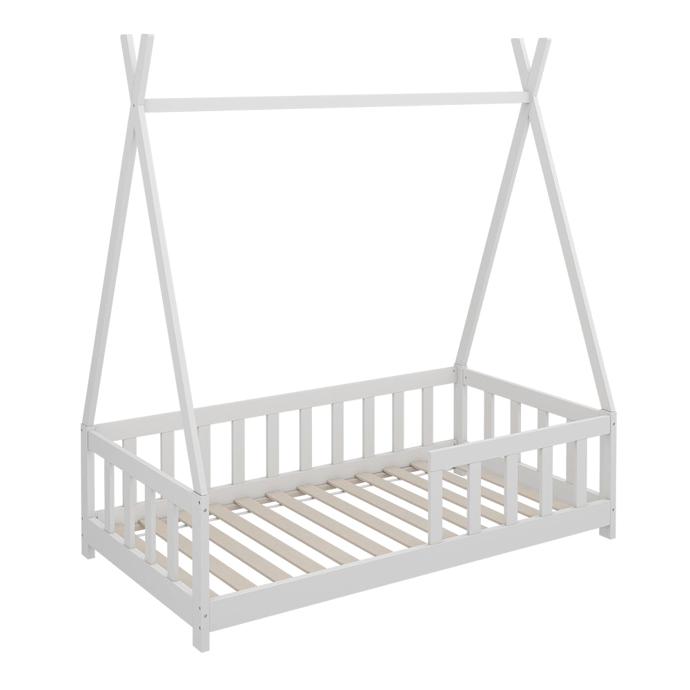 Vitalispa Letto Tipi Bianco 80x160 cm con protezione anticaduta