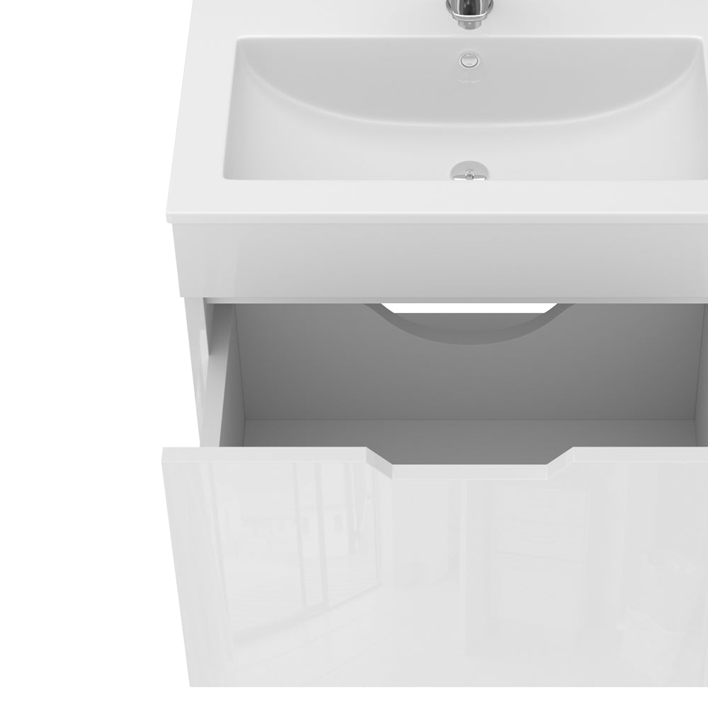Vicco Set di mobili da bagno Bianco 2 parti, mobile base 60 cm