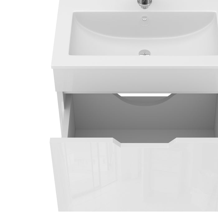 Vicco Set di mobili da bagno Bianco 2 parti, mobile base 60 cm