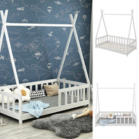 Vitalispa Letto Tipi Bianco 80x160 cm con protezione anticaduta