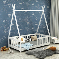 Vitalispa Letto Tipi Bianco 80x160 cm con protezione anticaduta