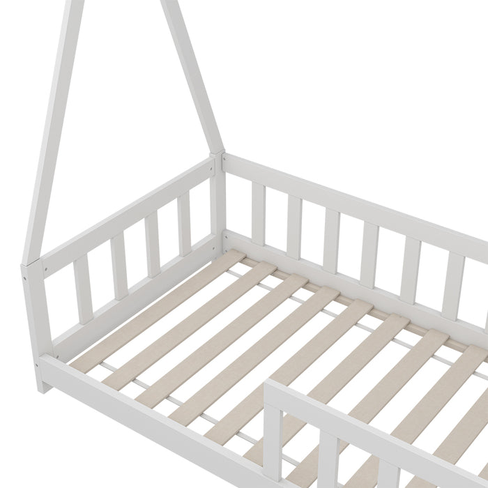 Vitalispa Letto Tipi Bianco 80x160 cm con protezione anticaduta