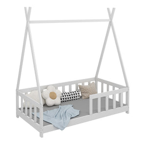 Vitalispa Letto Tipi Bianco 80x160 cm con protezione anticaduta