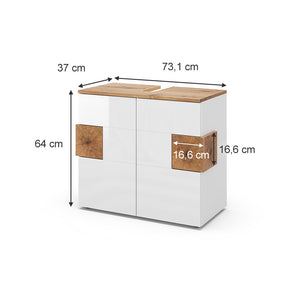 Vicco Mobile sottolavabo per bagno Bianco 73.1 x 64 cm