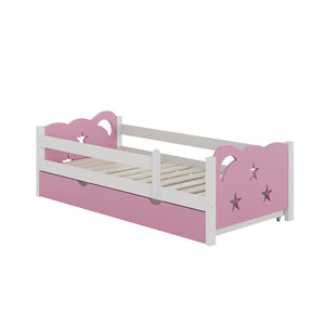 Vitalispa Letto per bambini rosa 80x160 cm con cassetto, senza materasso