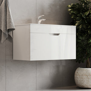 Vicco Set di mobili da bagno Bianco 2 parti, mobile base 80 cm