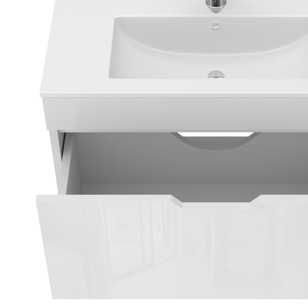 Vicco Set di mobili da bagno Bianco 2 parti, mobile base 80 cm