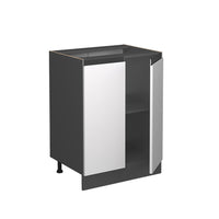 Vicco Mobiletto base cucina Bianco 60 cm , PL Antracite